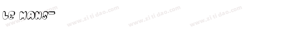 le mans字体转换